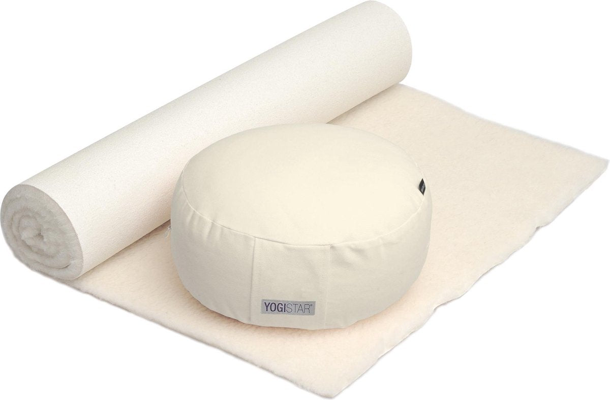 Yogistar Yoga-Set Comfort Edition - Meditation natur 75 x 200 cm nature