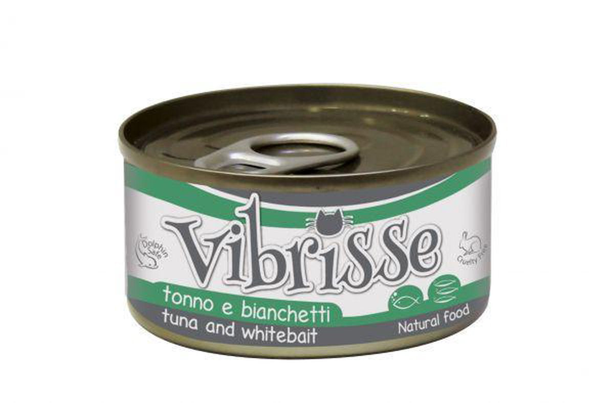 Vibrisse cat tonijn / witvis kattenvoer 70 gr