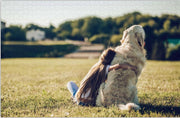 Hond met Meisje | Moeilijke Legpuzzel - Puzzel  1000 stukjes