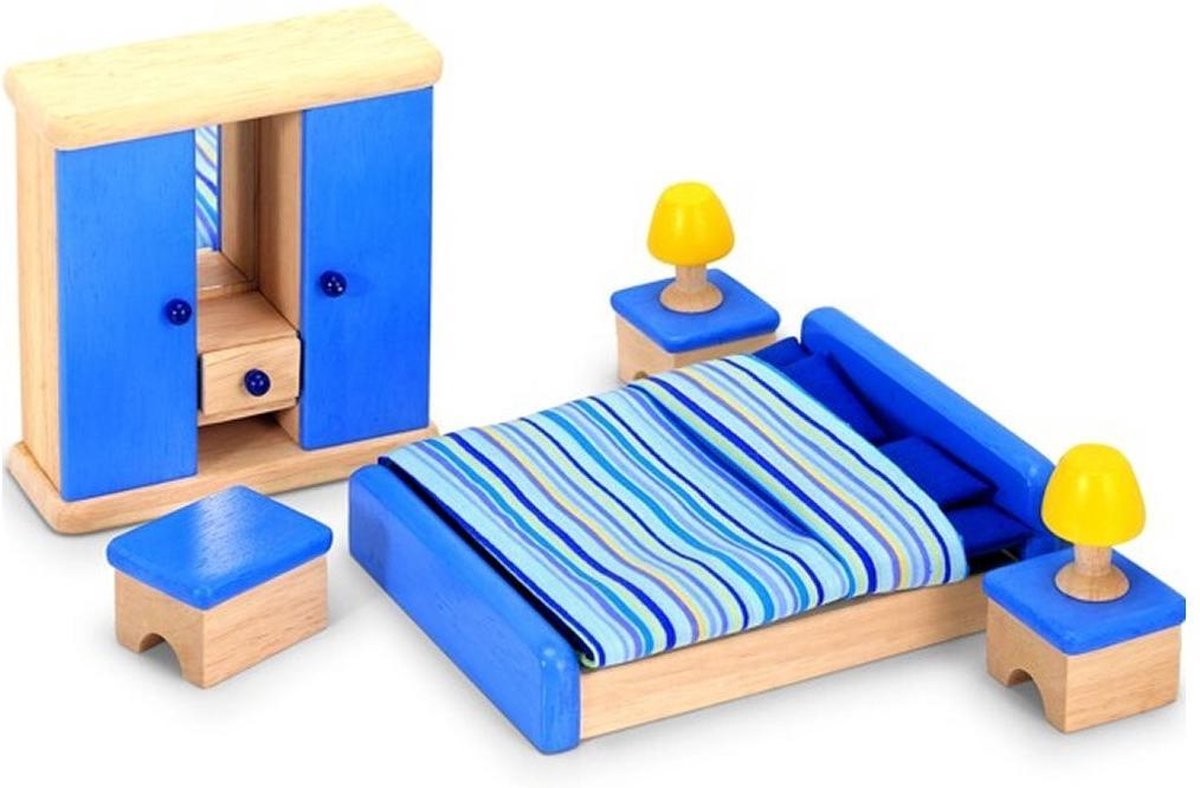 Pintoy Slaapkamer voor poppenhuis