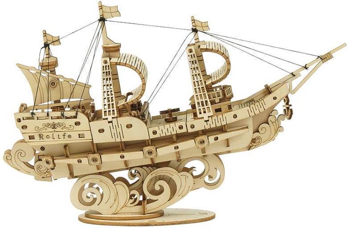 ROBOTIME 3D Wooden Puzzle TG-305 Sailing Ship