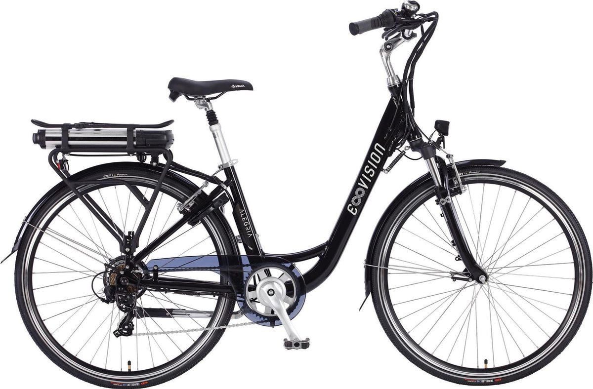 E- Vision Alegria DAMES 42 cm Zwart 7 speed achterwielmotor