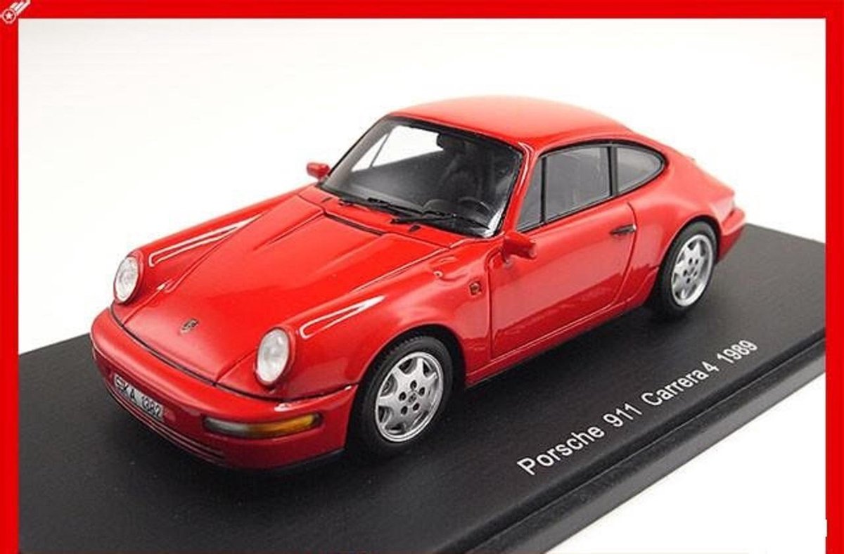 Porsche 911 (964) Carrera 4 1989 Guards (Indisch) Red 1:43 Spark