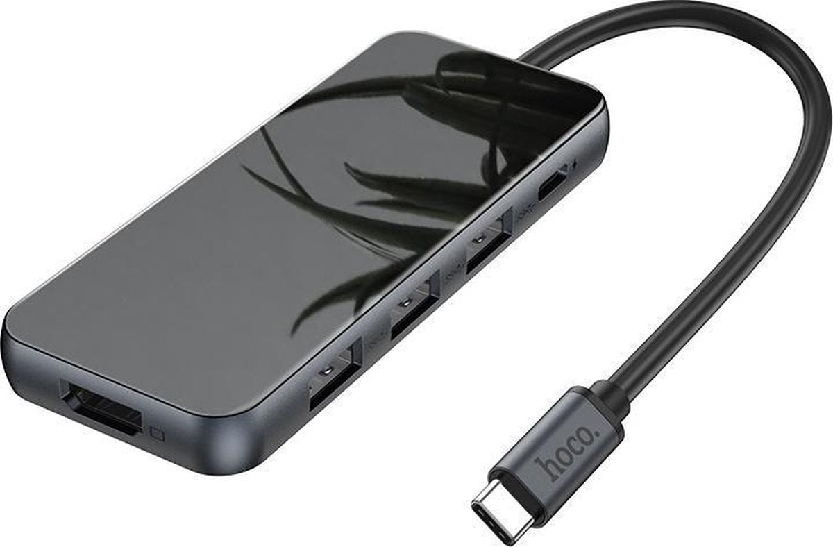 Premium Hoco HB15 USB C Hub - 3x USB 3.0 - Hdmi - Apple - Mac - Windows - Android Tablet