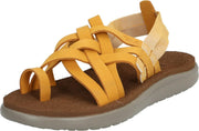 Teva Voya Strappy Leather Dames Wandelsandalen - Geel - Maat 39