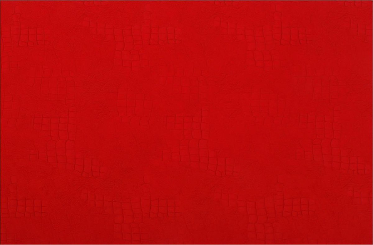 Placemat Rechthoek 30 x 45 cm. Rood gevlochten