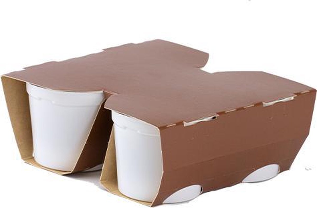Protiplan | Pudding Chocolade | 4 x 125 gram | Heerlijk koolhydraatarm toetje of tussendoortje | Geschikt voor ieder dieet