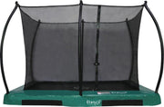 Etan Hi-Flyer Trampoline Inground met net - 281 x 201 cm / 0965 ft - incl. Veiligheidsnet - Uv-bestendig Randkussen - Groen - Rechthoekig