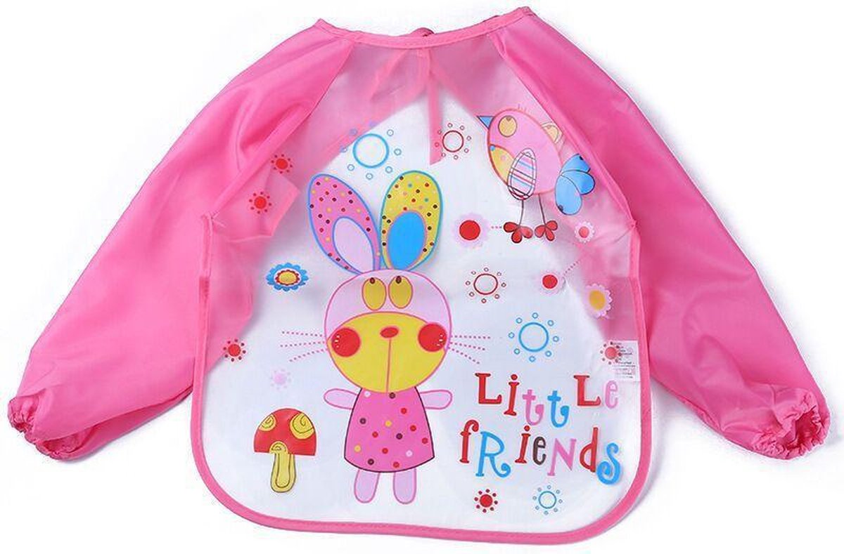 JillyBee - Slabber - Schort - Slabberschort - Waterproof - Mouwen - Konijn