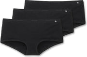 Schiesser 95/5 Dames Short Ondermode - 3-pack - Zwart - Maat 46