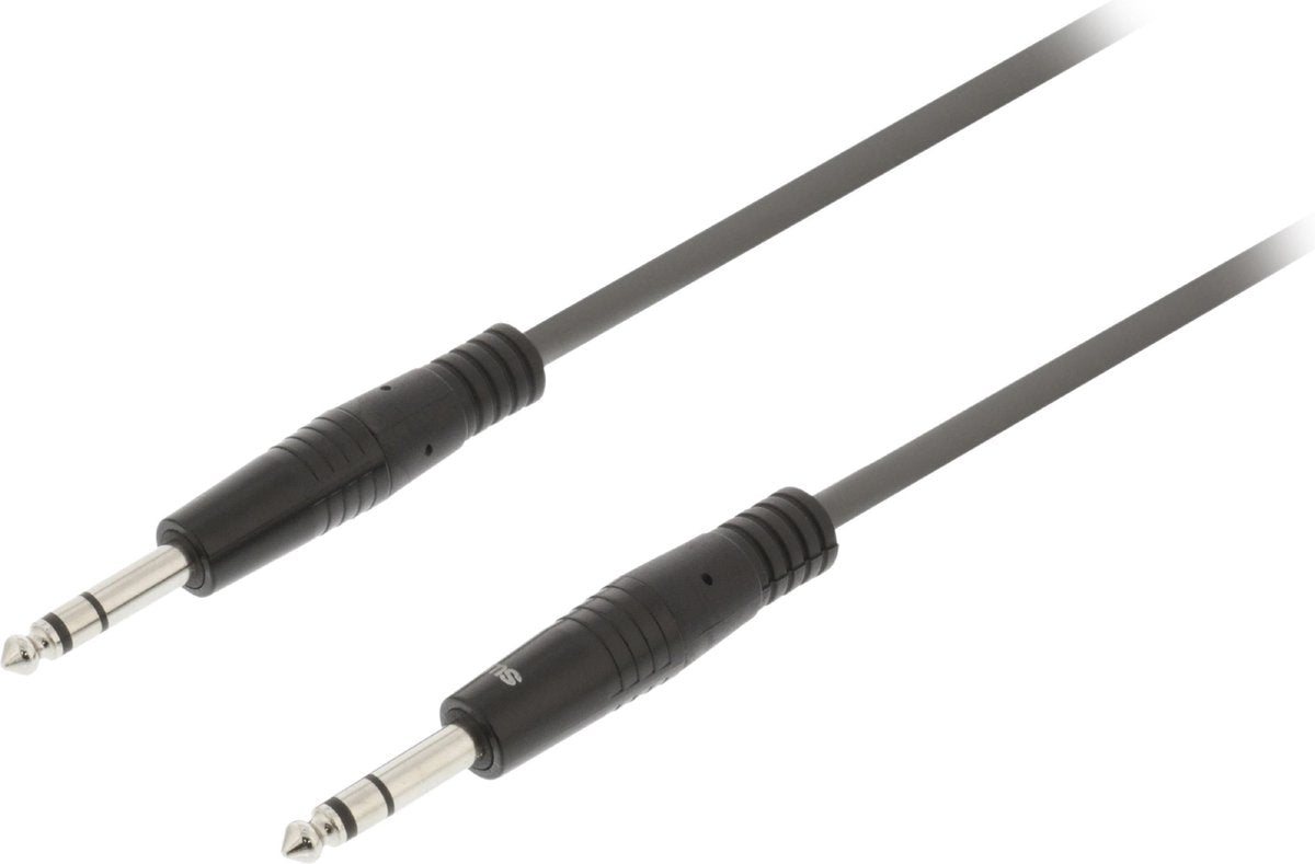 Stereo Audio Cable 6.35 mm Male - 6.35 mm Male 3.0 m Dark Grey