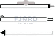 Campking tentstok 22/19 mm 180-250 cm Prem.