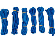 Springtouw | Springtouwen | Jumprope | Blauw 3 meter | Set 6 stuks | Springtouwtjes