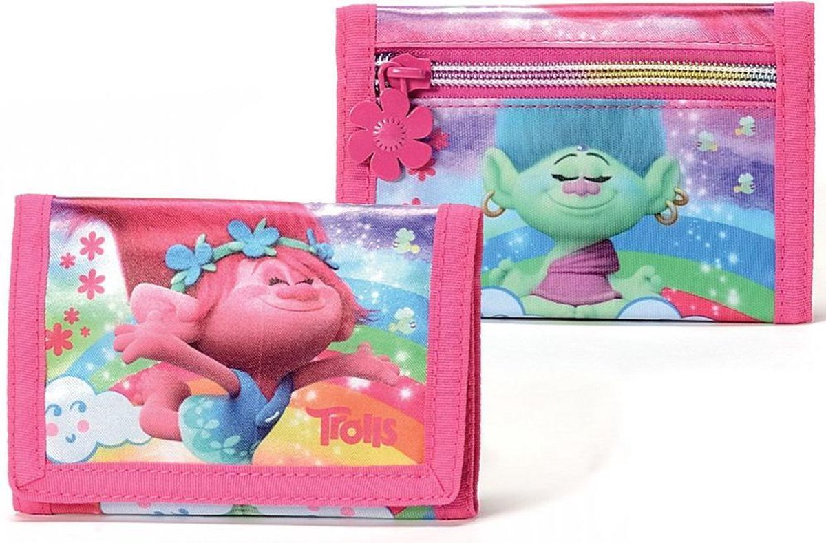 Trolls regenboog - Portemonnee - roze