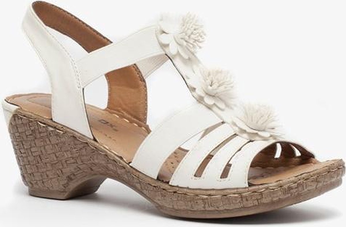 Blue Box dames sandalen met hak - Wit - Maat 37