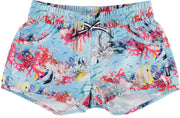 Molo - UV-zwemshort voor meisjes - Nalika - Coral Stripe - maat 92-98cm