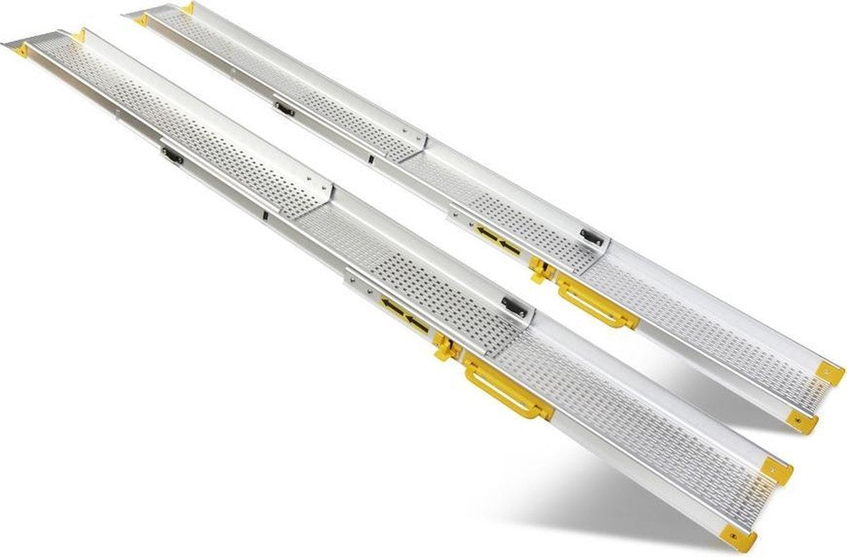 Datona® - Oprijplaat uitschuifbaar - 180 cm (2 stuks)