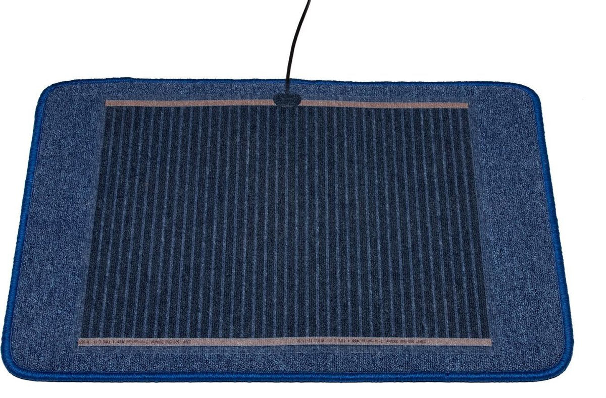 Heatek ComfortDuo - Verwarmde voetenmat - 70x60cm - Blauw