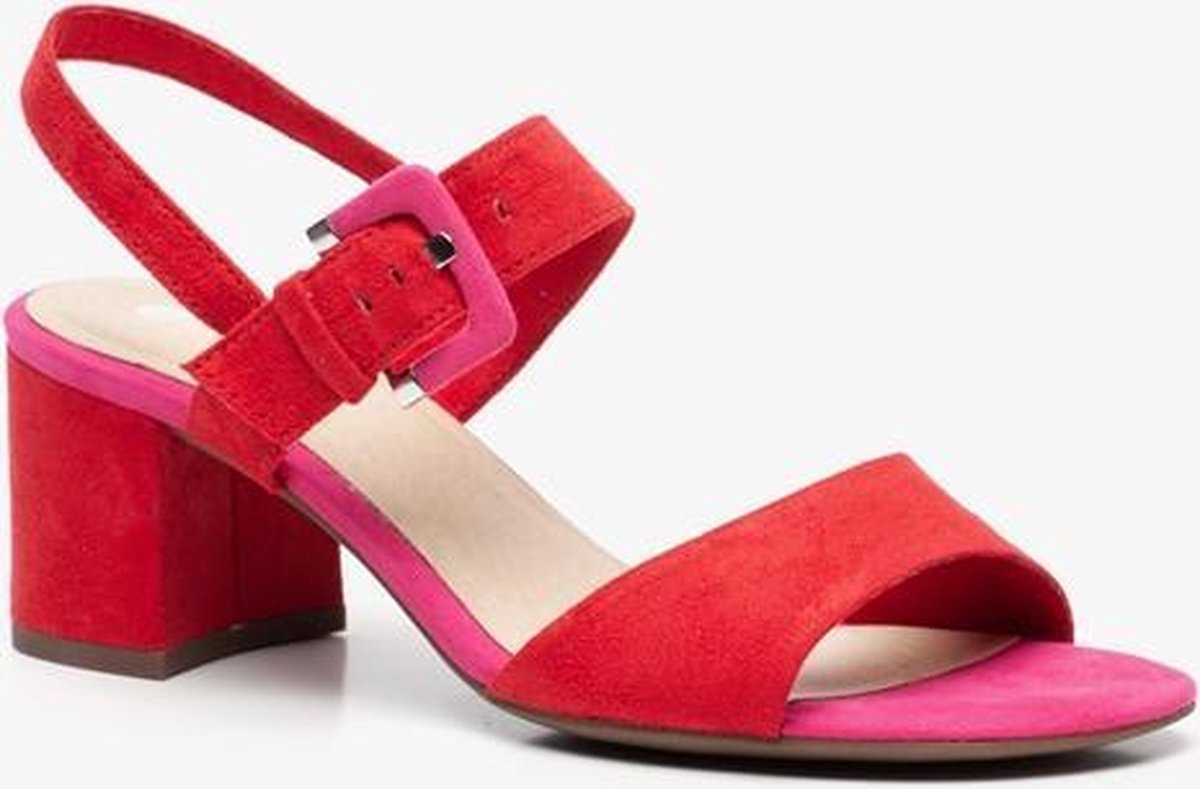 Nova dames hak sandalen - Rood - Maat 38 - Extra comfort - Memory Foam