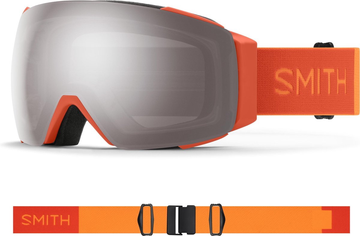 Smith IO Mag goggle burnt orange / chromapop sun platinum mirror (met extra lens)