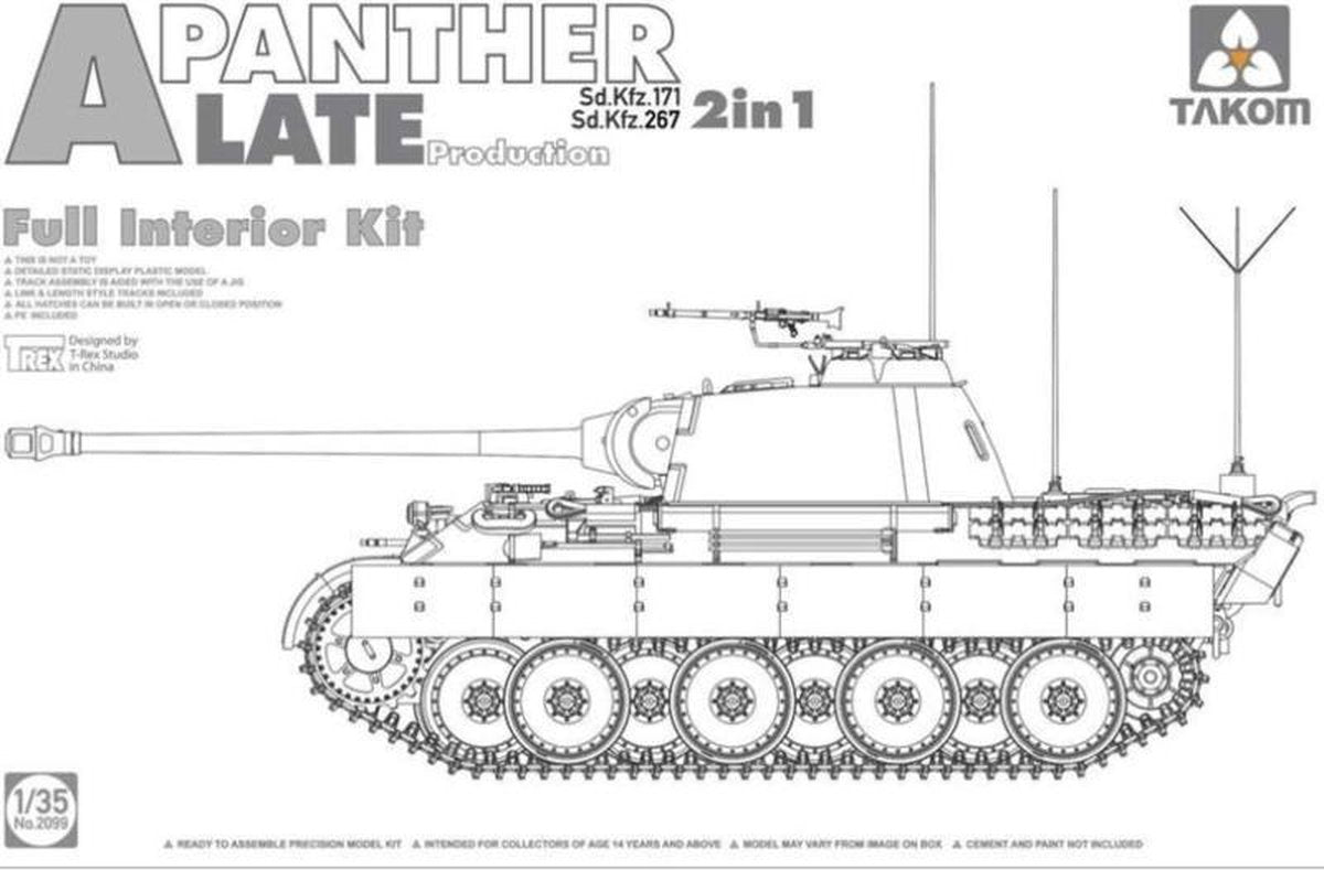 Takom | 2099 |Panther Ausf. A Late | 2in1 | Full interior | 1:35