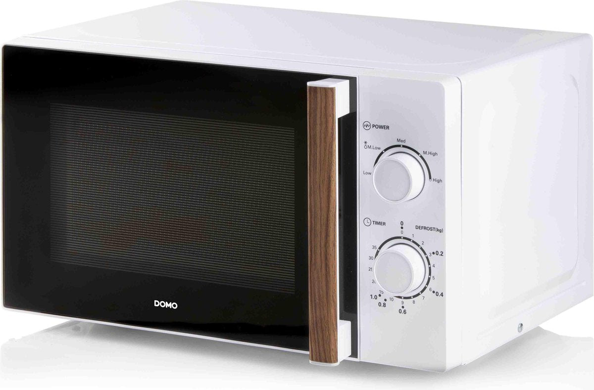 Domo DO1057 - Microgolfoven 20 l - Wit/houtlook