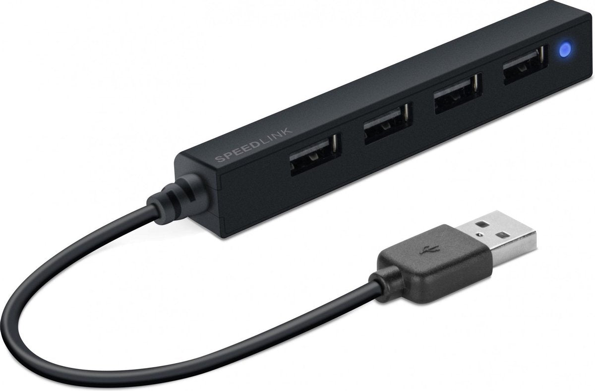 Speedlink Snappy Slim - USB Hub - 4 Poort - USB 2.0