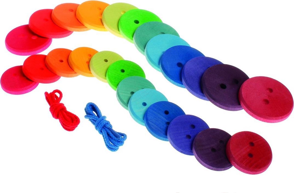 Rijgspel - Regenboogknopen