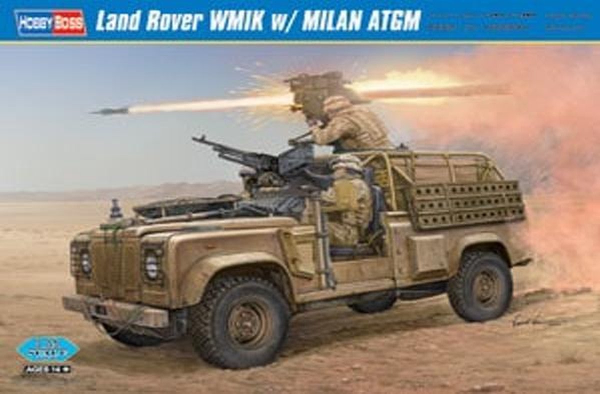 HOBBY BOSS 1:35 Land Rover WMIK w/ Milan ATGM