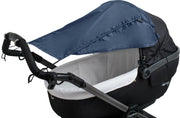 Altabebe - Universele UV-zonnescherm met zijkanten voor kinderwagens - Marineblauw - maat Onesize