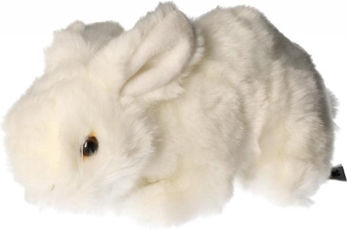 Pluche konijn wit 20 cm - knuffeldier / knuffels
