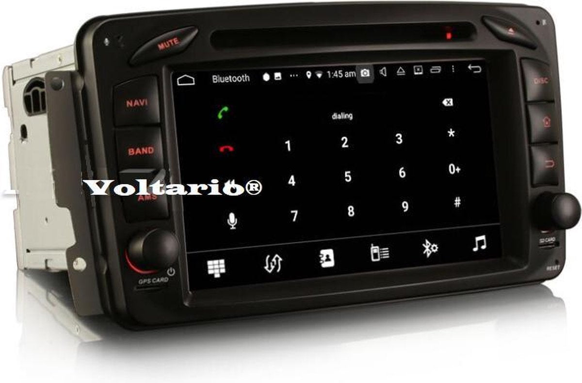 Voltario® 7 “ Android 9.0 Autoradio voor Mercedes BENZ C / CLK/ G
