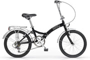 MBM Easy Shimano - Vouwfiets - 51 CM - 6 versnellingen - Zwart