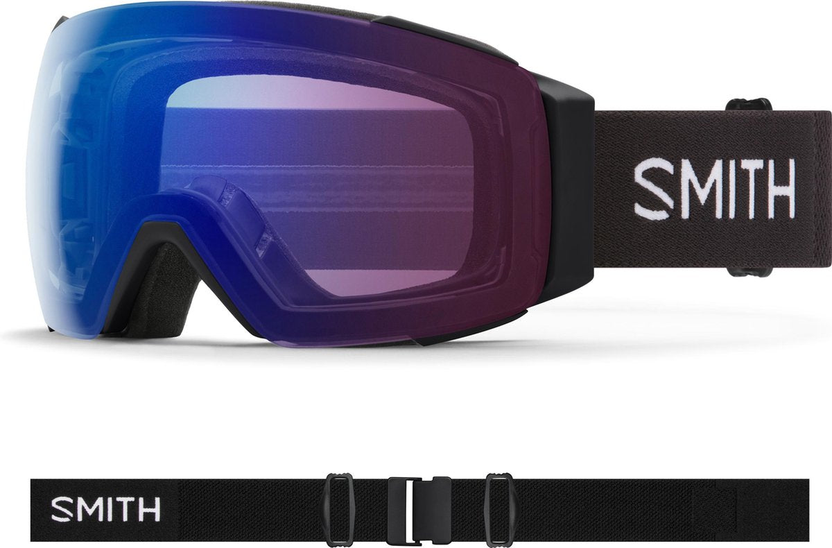 Smith IO Mag goggle black / chromapop photochromic rose flash (met extra lens)