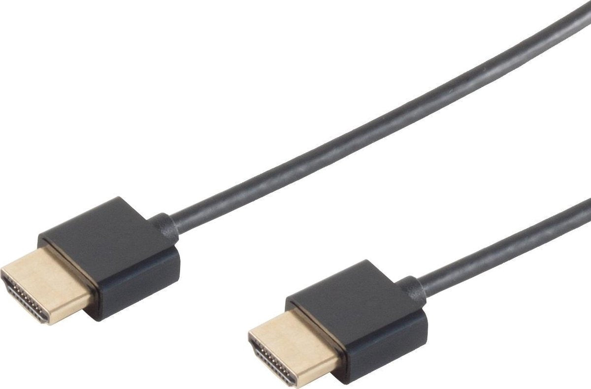 Coretek Dunne HDMI kabel - versie 1.4 (4K 30Hz) / zwart - 0