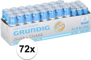 Grundig R06 AA en LR03 AAA batterijen 1.5 volt 72 stuks - Voordeelpak batterijen