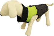 BODYWARMER MET GROEN STREEP VOOR DE HOND - L-L ( rug lengte 77 cm