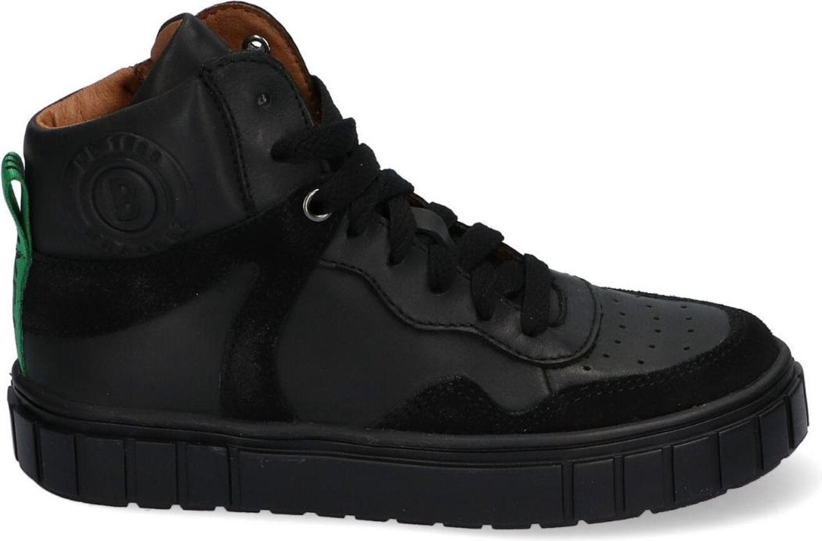 Braqeez Jongens Hoge sneakers Lars Lux - Zwart - Maat 32