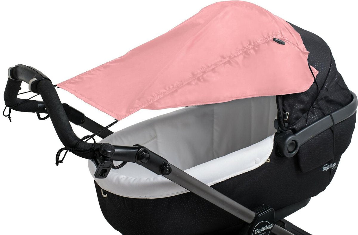Altabebe - Universele UV-zonnescherm met zijkanten voor kinderwagens - Roze - maat Onesize