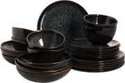 Palmer Eccentric Stoneware Serviesset - 6-persoons - 24-delig - Blauw