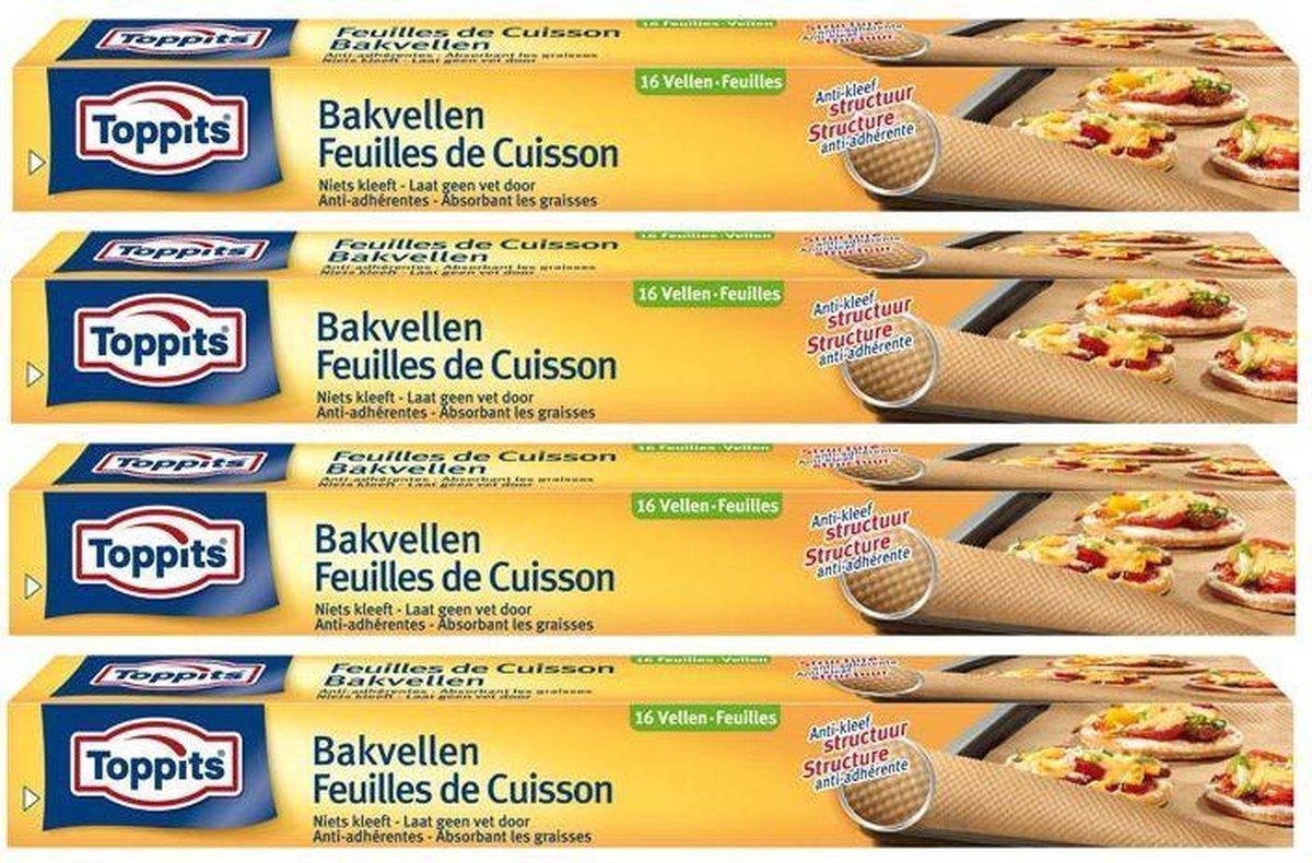 Toppits bakpapiervellen pak met 4 stuks