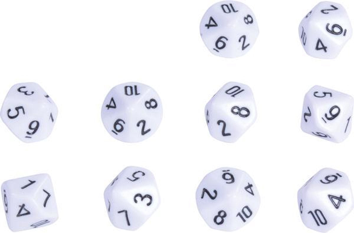 Reken dobbelstenen 10 zijdes 10 stuks