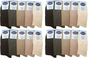 Naft 100% katoenen heren sokken 20 paar beige assorti kleuren maat 43/46