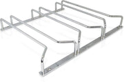 Wijnglazenhouder 3 rails voor 9 glazen - Metaal chroom - Glazenhouder - Glasophangrek - Wijnglazenrek