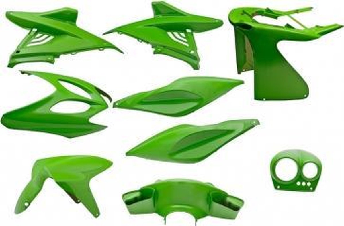 EDGE plaatwerkset yamaha aerox 9-delig kawasaki-groen