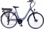 Amigo E-Active - Elektrische stadsfiets voor dames - Met 7 versnellingen - Matgrijs