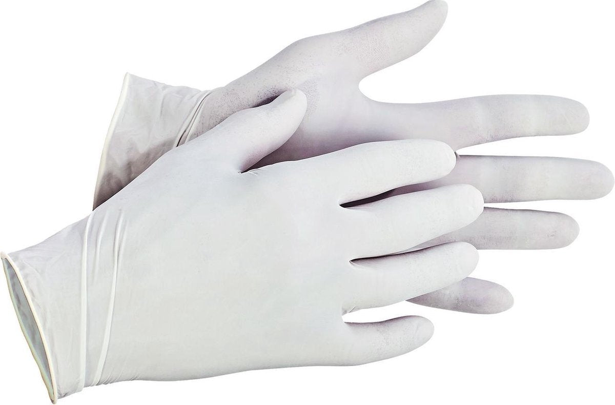 Wegwerphandschoen Cerva Loon latex gepoederd- maat 10 (100st)