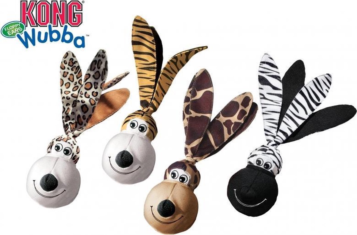 Kong Wubba Floppy Ears - Hondenspeelgoed - 22