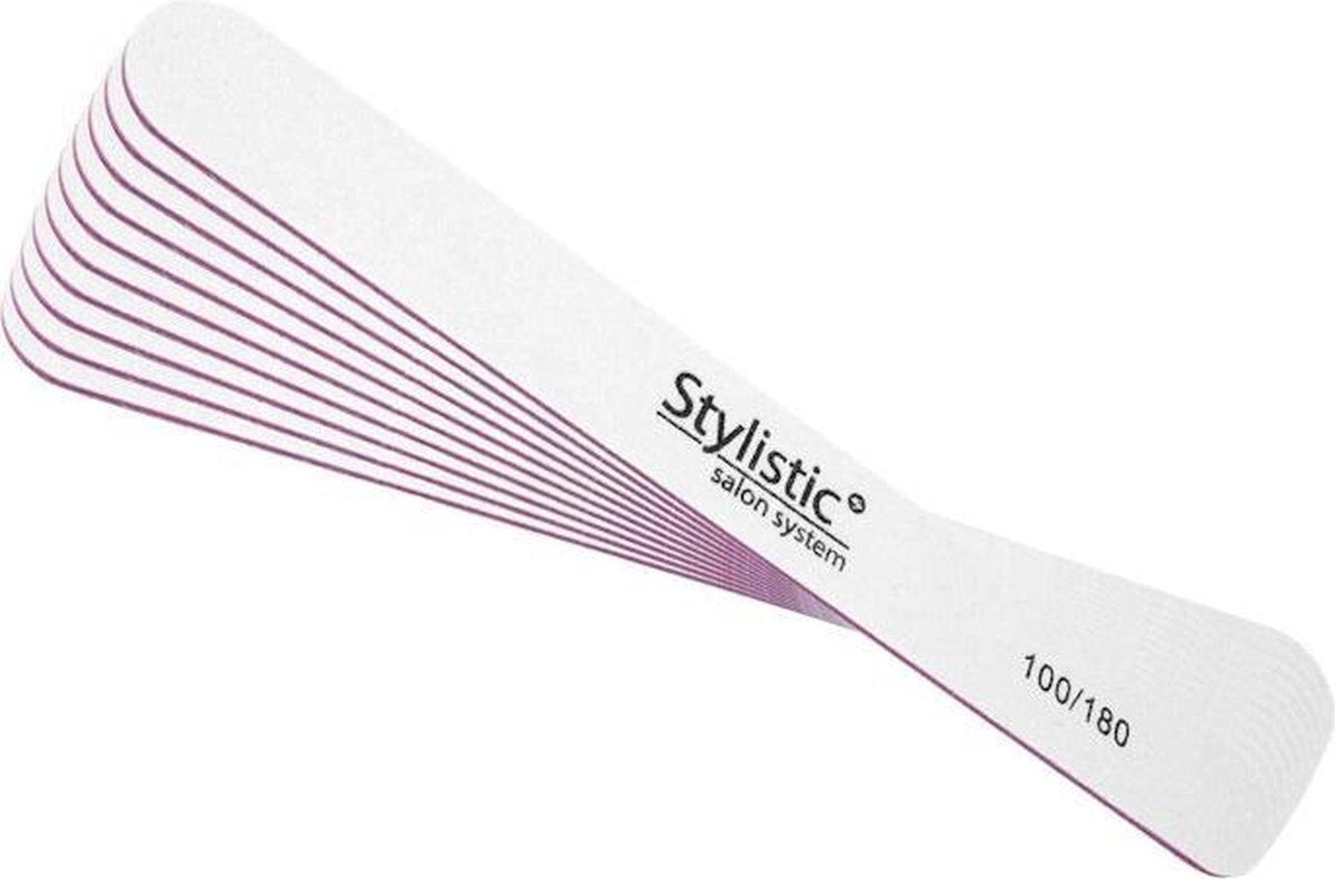 Claresa Professionele Nagelvijl Slim Recht 100/180 – 10 stuks.