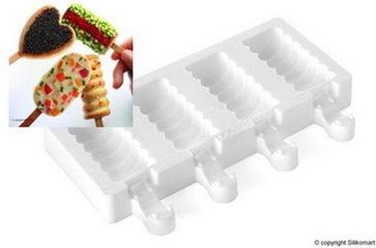 Ijsvormpjes Mini Tango met stokje
